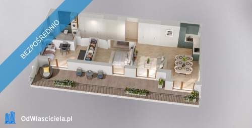 APARTAMENT 68,21 m2 - 3 POK TARAS 28,74m2