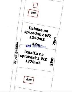 Działka budowlana z WZ, 14 ar, Lubenia