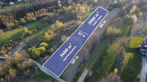 Działka 5500 m PODSTOLICE Gmina Wieliczka