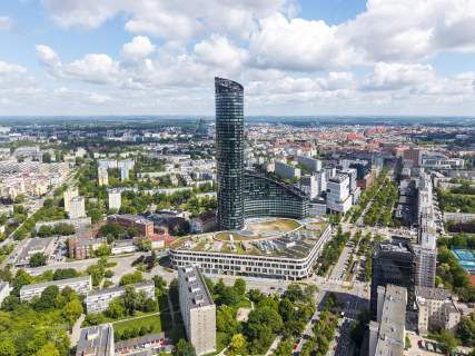 Apartament Sky Tower 43 piętro panorama miasta