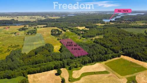 Malownicza działka 750m od jez Narie Warmia Mazury