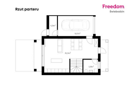 Nowoczesny dom w bliźniaku 110m2, Przytoczna