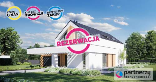 Nowoczesny dom wolnostojący w stanie surowym