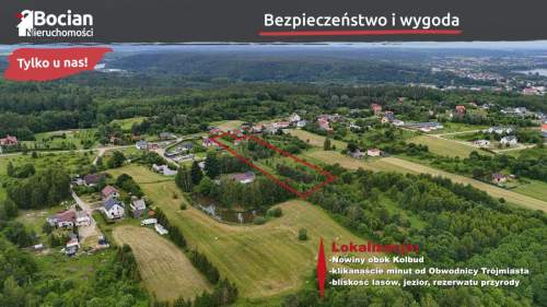Działka pod rezydencję ze stawem i lasem -Kolbudy