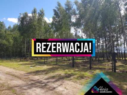 Zalesiona działka budowlana w cichej okolicy.