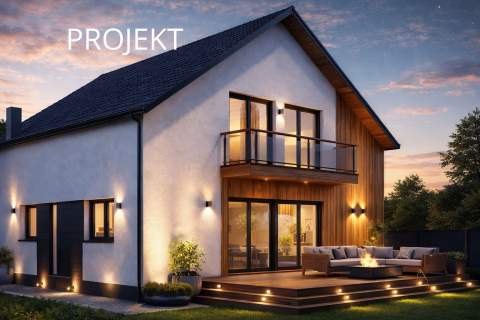Działka budowlana z projektem domu Dobieszowice