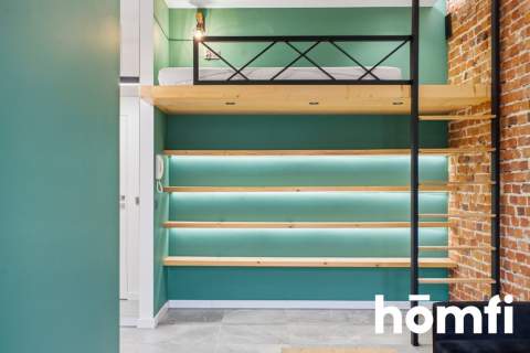Unikalna kawalerka w stylu loft z antresolą