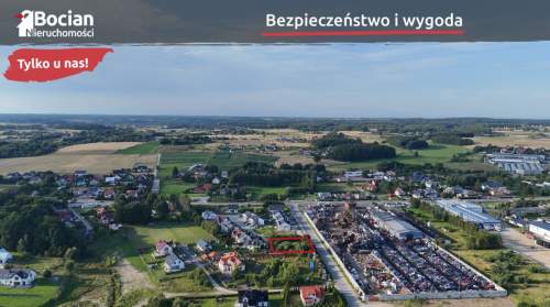 Uzbrojona, płaska działka na osiedlu domów