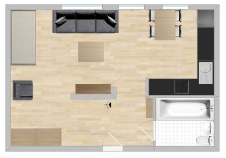 Toruńska 45D, Centrum, duża kawalerka, 35 m2