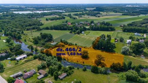 Wyjątkowa działka nad rzeką Wkrą 1,68 ha 200 m linii brzegowej