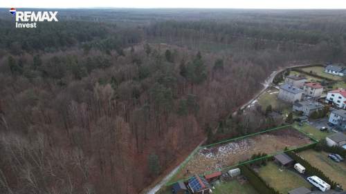 Działka budowlana przy lesie Kobiór 11,7 ar