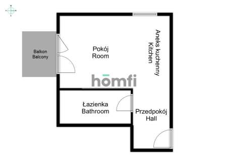 kawalerka / balkon / centrum / od 1 sierpnia