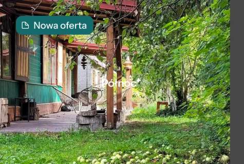 Drewniany dom z sauną w otoczeniu Bugu