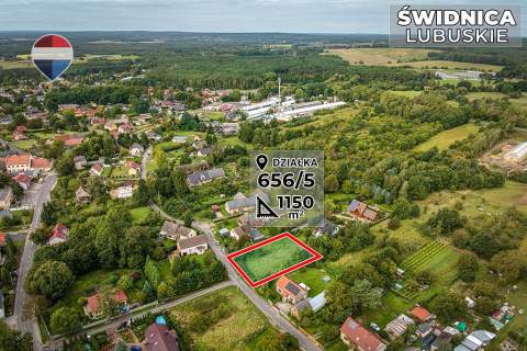 Działka budowlana 1150 m - blisko Zielonej Góry