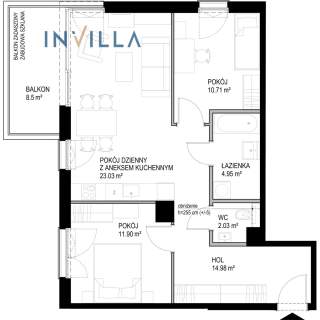 Nowe Kolibki Invest Komfort Apartament 3 pokoje