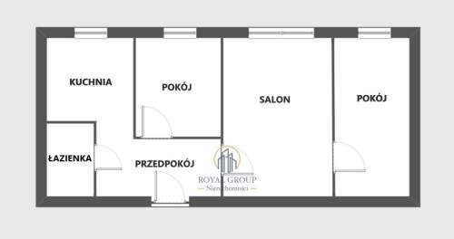 3 pokoje, Po remoncie, Wrotków