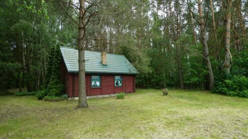 Domek ukryty w małym lesie, blisko rzeki, Cieciory gm. Turośl