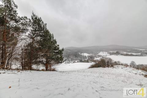 Widokowa działka inwestycyjna w Bieszczadach.