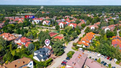 Duży 7 pok. dom na osiedlu zamkniętym blisko Wwy, 0% prowizji