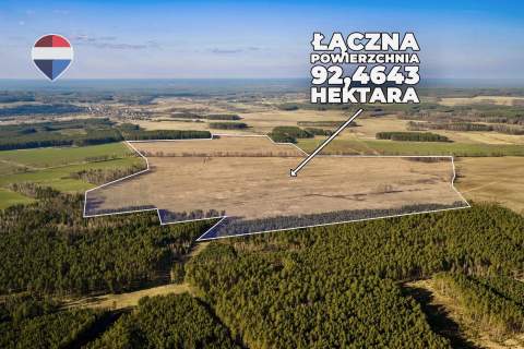 Działka rolna na sprzedaż aż 92,5 ha