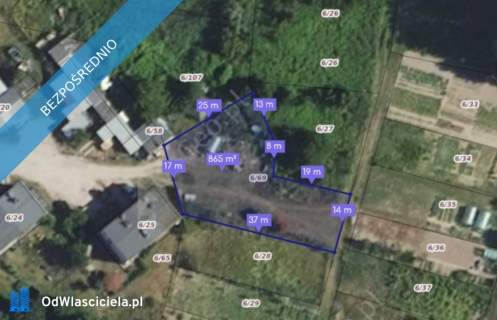 Działka rolno budowlana 865 m z WZ Canki gmina Ryn bezpośred