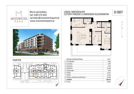 Mieszkanie na sprzedaż, 100,42 m2, Kołobrzeg