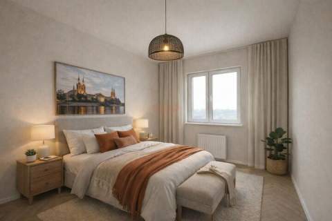 40 m2 2 pokoje Popowice Widok pełen zieleni