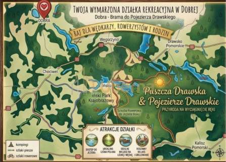 Działki nad jeziorem Dobra Nowogardzka