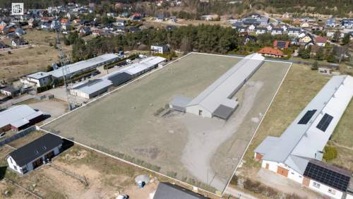 Działka prod-usług 1,48 ha plus hala 1250 m2