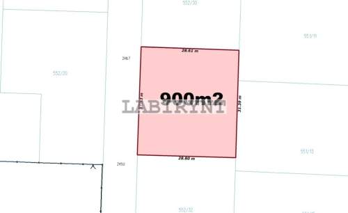 Mykanów, ul. Zielona, 900m2, wymiary 29m x 32m