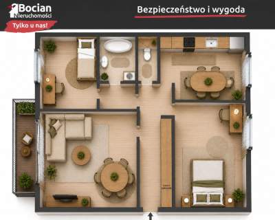 3-pokojowe, słoneczne mieszkanie po remoncie 