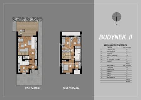 Osiedle budynków / 2 rodzaje zabudowy / Łańcut