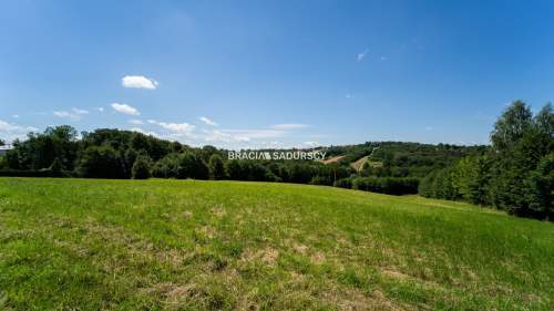 6 arów budowlanej, piękna panorama, Mogilany