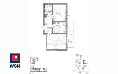 Mieszkanie na sprzedaż, 49,83 m2, Lublin