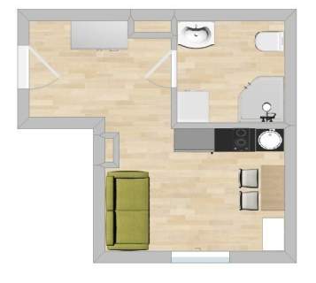 Targowa 55, Śródmieście, przytulne studio