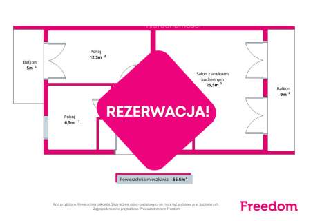 Dwustronne, trzypokojowe mieszkanie blisko Gdańska