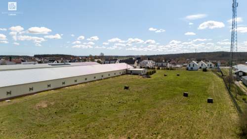 Działka prod-usług 1,48 ha plus hala 1250 m2