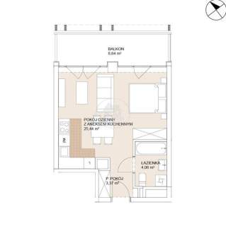 Duży Balkon Kameralny apartamentowiec