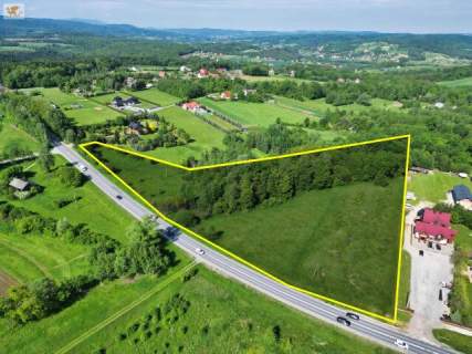 Duża działka przy trasie na Nowy Sącz - potencjał inwestycyjny