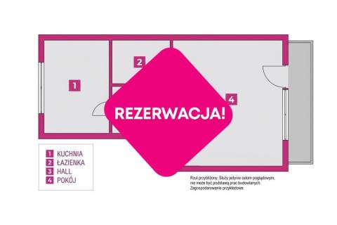 1 piętro, duża loggia i kuchnia   Olechów