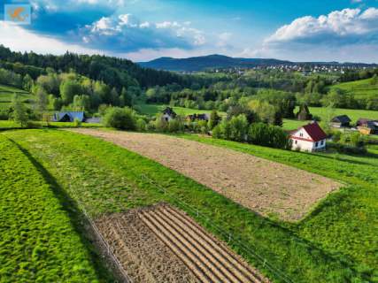 Widokowa działka 19 arów w Toporzysku - górski spokojny klimat