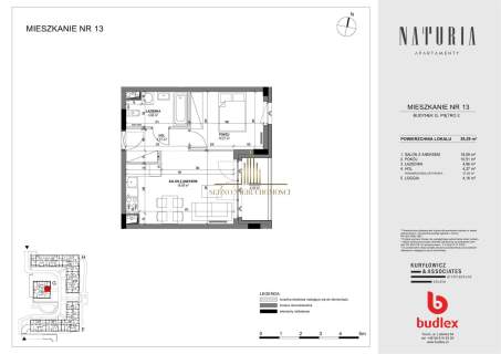 Mieszkanie na sprzedaż, 38,1 m2, Toruń