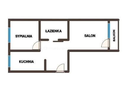 50 m Balkon - Po remoncie - Reymonta