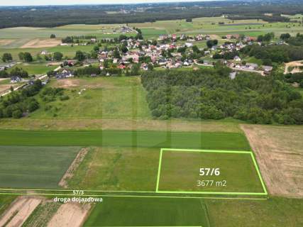 Działka z Warunkami Zabudowy 3 677 m Węsiory
