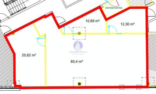 Włochy lokal biurowy 134 m2 do wynajęcia