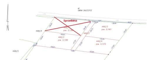 4 działki budowlane Daleszyce