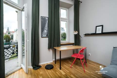 Mieszkanie 42m2, ul. Dietla. Widok na Wawel