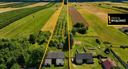 Siedlisko w Potoku 3,78 ha z domkiem wokół lasów
