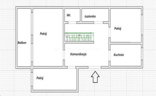 3 pokoje do remontu, super układ, ul.Młynarska