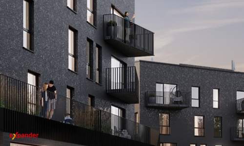 Przytulna kawalerka, Balkon, Nowe budownictwo